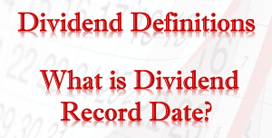 Dividend Record Date