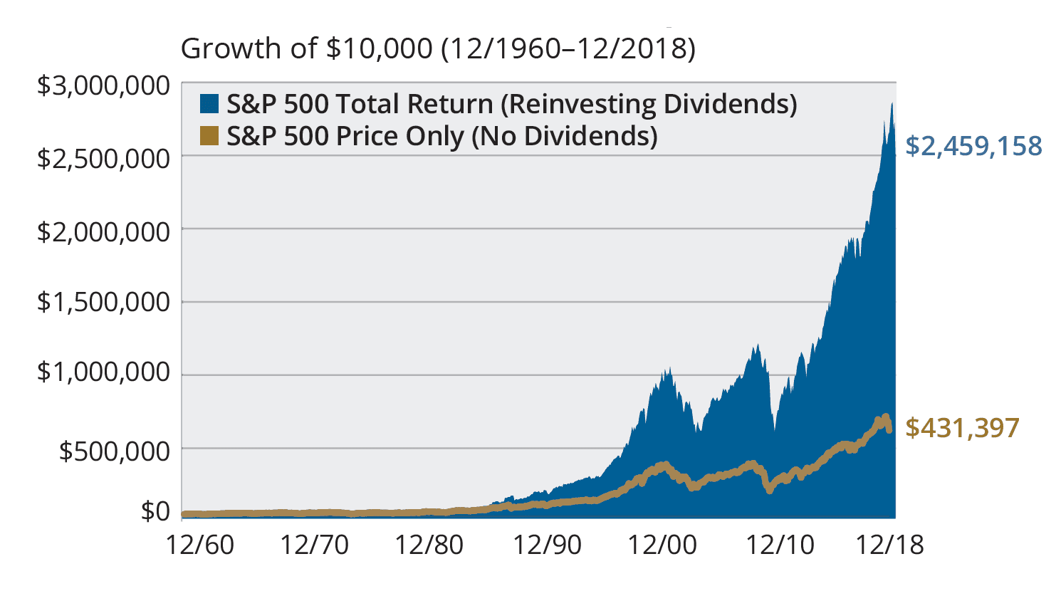 growth vs dividend reinvestment